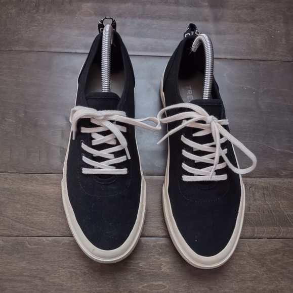 Everlane Tread The Forever Sneaker Black Canvas Lace Up - Picture 3 of 13